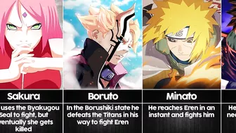 Naruto Characters vs The Rumbling I Anime Senpai Comparisons