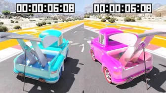 Tokyo Mater VS Anime Tokyo Mater (Cars Toons) in GTA 5 - WHO IS BEST?