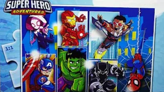 SUPER HERO ANIME PUZZLES Capitan America Hulk Iron Man Thor Black Panther Spider-Man Spider-Gwen