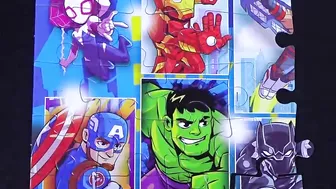 SUPER HERO ANIME PUZZLES Capitan America Hulk Iron Man Thor Black Panther Spider-Man Spider-Gwen