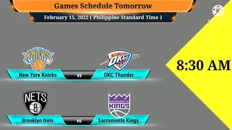 NBA STANDINGS as of February 14 2022 | NBA GAME RESULT TODAY  NBA Game SCHEDULE TOMORROW February 15