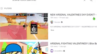 wheres the VALENTINES UPDATE in Roblox Arsenal?...