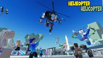 Horee Ada Helikopter Helicopter di Brookhaven City - Animasi Roblox