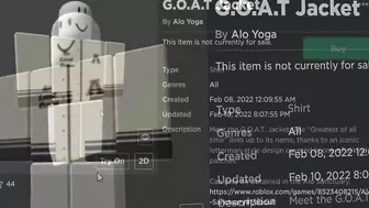 FREE ACCESSORY! HOW TO GET G.O.A.T Jacket! (Roblox Alo Yoga Sanctuary Event)