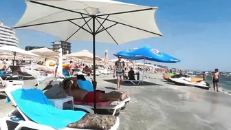 Plaja Mystic Beach, Relaxation, Sea, Sun, 4K video, Bikini Beach, Romania Mamaia Beach.