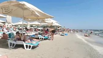 Plaja Mystic Beach, Relaxation, Sea, Sun, 4K video, Bikini Beach, Romania Mamaia Beach.