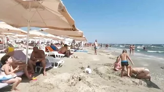 Plaja Mystic Beach, Relaxation, Sea, Sun, 4K video, Bikini Beach, Romania Mamaia Beach.