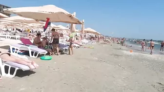 Plaja Mystic Beach, Relaxation, Sea, Sun, 4K video, Bikini Beach, Romania Mamaia Beach.