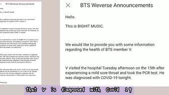 [BREAKING NEWS] BTS V tests positive | Jimin Weverse update! Jhope Instagram story with Jimin (2022)