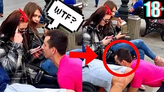 I LEEK HER IN A PUBLIC????????Pick up girls with flips pranks by russian prank boy Qylek #shorts #qylek