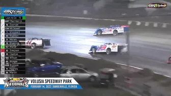 DIRTcar Late Models Volusia Speedway Park February 14, 2022 | HIGHLIGHTS