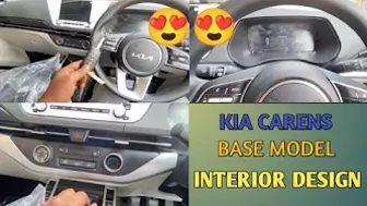 KIA CARENS BASE MODEL Interior Luxury Features only 8.99 lakh