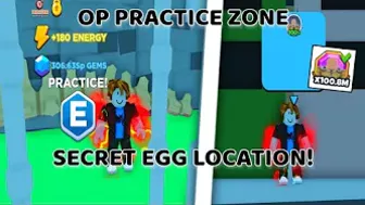 OP PRACTICE ZONE & Secret Egg Location - Anime Punching Simulator Update 9