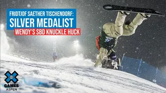 Fridtjof Sæther Tischendorf: Silver Medalist - Wendy's Snowboard Knuckle Huck | X Games Aspen 2022