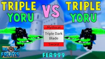 『True Triple Yoru VS True Triple Yoru』Bounty Hunt l Roblox | Blox fruits update 17 | 25M |  fer999