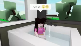 When your daughter hates to take a bath???? (Roblox Meme)