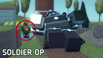 Golden Soldier Is So OP! (TDS MEMES) - Roblox