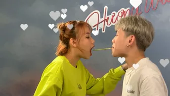 [HẬU TRƯỜNG] Pocky Challenge Linh Thịt Gà "cưỡng hôn" Tiêu Đình Kiên!!!