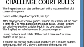 CHALLENGE COURT in Every PICKLEBALL Park across US