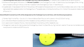 CHALLENGE COURT in Every PICKLEBALL Park across US