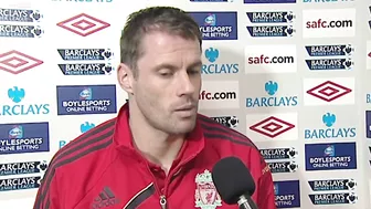 Jamie Carragher’s reaction to the Sunderland beach ball goal