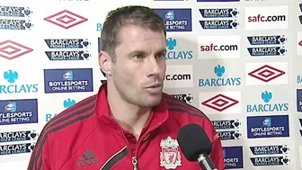 Jamie Carragher’s reaction to the Sunderland beach ball goal