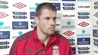 Jamie Carragher’s reaction to the Sunderland beach ball goal