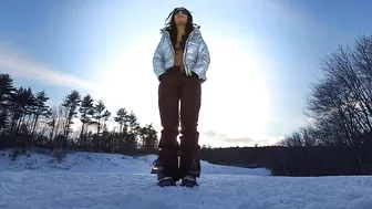 Bikinis and Snowmobiles in Maine