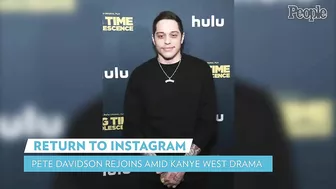 Pete Davidson Rejoins Instagram & Only Follows Kim Kardashian and Sebastian Stan | PEOPLE