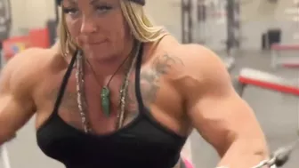 FEMALE BODYBUILDING, - MONSTRESS, FITNESS MODEL, GYM WORKOUT,