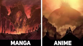 Manga VS Anime - ALL Titans - Attack On Titan Season 4 Part 2