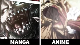 Manga VS Anime - ALL Titans - Attack On Titan Season 4 Part 2