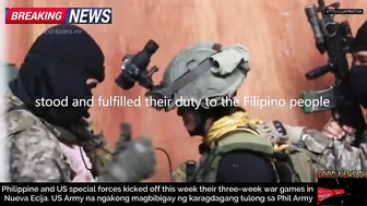 HALA! WAR GAMES SA PILIPINAS, AMERIKA AT PHILIPPINE ARMY PECIAL FORCES NAGSAMA AT NAGSASANAY