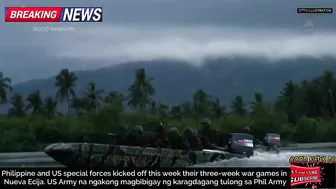 HALA! WAR GAMES SA PILIPINAS, AMERIKA AT PHILIPPINE ARMY PECIAL FORCES NAGSAMA AT NAGSASANAY