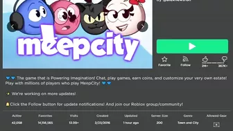 meepcity parties got removed...