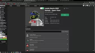 SAIU CAPACETE GRÁTIS DA MCLAREN NO ROBLOX!?