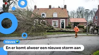 Schade door storm Dudley in Nederland