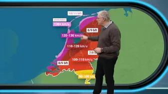 Storm-update: Code Rood voor storm Eunice!