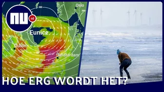 Zet je schrap voor storm Eunice: zo heftig kan het worden