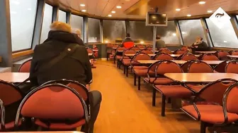 Huge wave crashes through passenger ferry windows in Germany as storms batter Europe