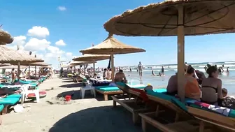 Plaja The Story Beach, Relaxation, Sea, Sun, 4K video, Bikini Beach, Romania Mamaia Beach.