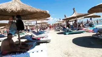 Plaja The Story Beach, Relaxation, Sea, Sun, 4K video, Bikini Beach, Romania Mamaia Beach.