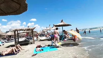 Plaja The Story Beach, Relaxation, Sea, Sun, 4K video, Bikini Beach, Romania Mamaia Beach.