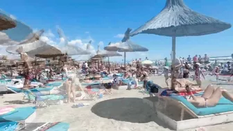 Plaja The Story Beach, Relaxation, Sea, Sun, 4K video, Bikini Beach, Romania Mamaia Beach.