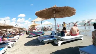 Plaja The Story Beach, Relaxation, Sea, Sun, 4K video, Bikini Beach, Romania Mamaia Beach.