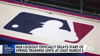 Spring training games delayed till March 5th, at the earliest