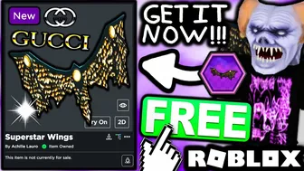 FREE ACCESSORY! HOW TO GET Gucci Superstar Wings Achille Lauro! (ROBLOX GUCCI EVENT)