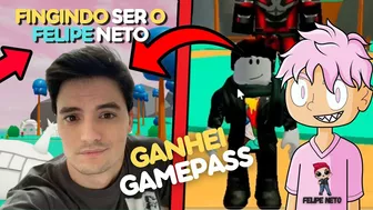 FINGINDO ser O FELIPE NETO no ANIME FIGHTERS ROBLOX !!!