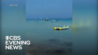 Helicopter crashes near swimmers in Miami Beach