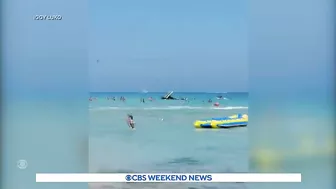 Helicopter crashes near swimmers in Miami Beach